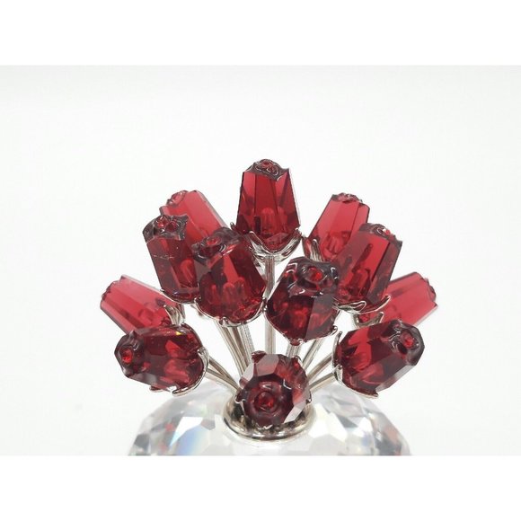 Vintage Swarovski Crystal Figurine Vase of Roses 2002 15th Anniversary. Retired - Picture 4 of 16